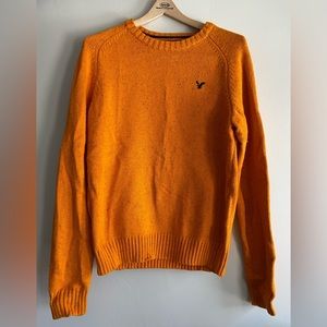 AMERICAN EAGLE | Orange Crewneck Sweater